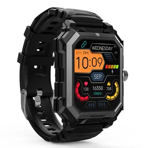 Montre connectée 2023 Tank S3 pour homme étanche IP68, surveillance de la fréquence cardiaque, montre électronique