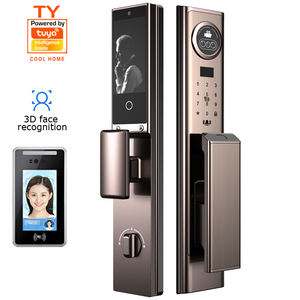 इलेक्ट्रॉनिक कीपैड स्वचालित 3 डी फेस रिकग्निशन स्मार्ट डोर लॉक और फ्रंट डोर के लिए फिंगरप्रिंट ट्यूया वाईफाई स्मार्ट लॉक - Product Image 5