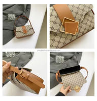 Sac à bandoulière tendance en cuir PU pour femme, avec imprimé, fermeture portable, doublure en polyester, sacs à bandoulière de créateur