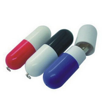 Clé USB 2.0/3.0 en forme de capsule, capacité de 1 Go à 128 Go, clé mémoire, cadeau promotionnel personnalisé avec logo d'usine
