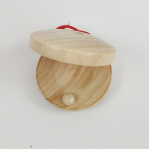 Castagnettes en bois pour enfants, planche de danse ronde, Instrument de musique, de 2 à 4 ans, couleur bois naturel, jouet unisexe - Product Image 1