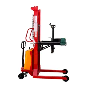 semi electric 350kg pallet drum lifter hydraulic oil drum stacker
