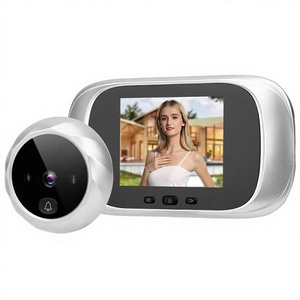 Factory OEM New <b>Wired</b> Doorbell Door Viewer Peephole <b>Camera</b> Modern Battery Powered Electronic Video Viewer - Product Image 2