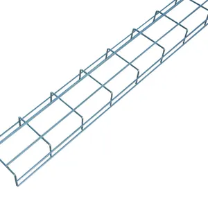 High Quality Galvanized Cable Tray Basket Support System Steel Wire Mesh Channel Basket