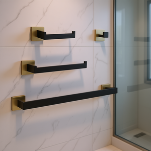 DB Luxury Bathroom <b>Hardware</b> Set Stainless Steel Nickel Finish Modern Wall Mounted Home Use - Product Image 2