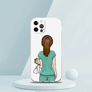 Étui de télé<span class=keywords><strong>phone</strong></span> de luxe pour médecin, infirmière, médecine, pour <span class=keywords><strong>iPhone</strong></span> 16 15 14 13 12 11 Pro Max XS XR SE 7 8 Plus, coque transparente en TPU silicone - Product Image 5