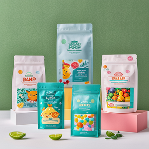 Custom Gravure Printed Recyclable Mylar PE <b>Bath</b> Salt Soap Spices Coffee Tea Food Packaging Stand up Pouch Zipper Bag - Product Image 2