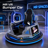 MR VR Bumper Car, Juego Interactivo de Diversión en Interiores con Pantalla LED y Joystick Doble para Centros de Entretenimiento Familiar y de Arcade