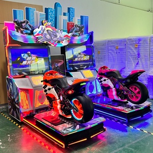 Équipement de jeu vidéo de grande envergure pour simulateur de course de moto double dynamique en ville, pour salle de jeux commerciale à monnayeur - Product Image 5