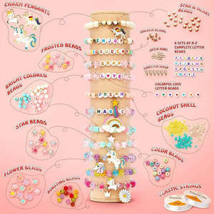 Diy Jewelry Accessories <b>Kit</b> Beaded Bracelets Polymer <b>Clay</b> Loose Beads Childrens Craft Set Fantasy Theme 7 12 Years - Product Image 4