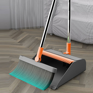 Nhà sản xuất bán buôn dụng cụ vệ sinh sàn nhà văn phòng gia đình 2 trong 1, chổi gấp xoay được kèm bộ xúc rác răng lược - Product Image 4