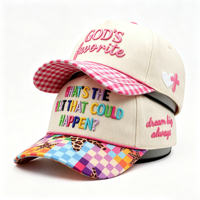 Gorra de Béisbol Personalizada con Bordado a Color, de Dos Tonos, 5 Paneles, de Algodón, para Salidas Diarias Informales