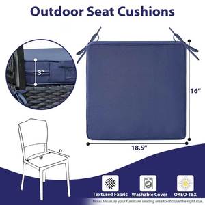 <span class=keywords><strong>Coussin</strong></span> de sol carré portable, <span class=keywords><strong>coussin</strong></span> de chaise rembourré épais avec housse amovible à fermeture éclair, <span class=keywords><strong>coussin</strong></span> confortable <span class=keywords><strong>pour</strong></span> une utilisation en intérieur et en extérieur - Product Image 6