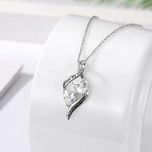 Collar de Joyería de Moda, Collar con Colgante, Joyería Fina, Collar de Plata 925, Joyería para Mujer, Plata de Ley 925, Joyería con Forma de Corazón - Product Image 1