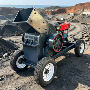 Nouveau design Modèle 2026 Concasseur à marteaux électrique diesel double alimentation Moteur à engrenages Certifié CE Faible bruit pour l'exploitation minière et le traitement des minerais - Product Image 1