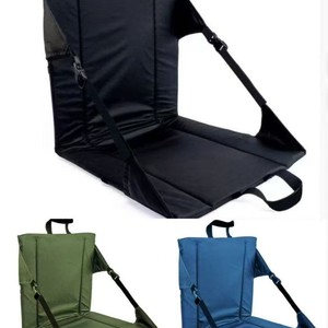 Coussin de siège pliable d'extérieur OEM 40x42cm avec dossier, résistant à l'humidité, portable, pour camping et pêche, en polyester épaissi - Product Image 1