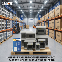 Boîtier de distribution électrique extérieur 6 voies étanche IP66 pour disjoncteurs MCB, en plastique, pour systèmes photovoltaïques résidentiels