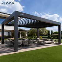 Pergola motorisée extra-large en aluminium à lames orientables avec système de structure robuste pour villa, jardin, terrasse ou espace extérieur spacieux