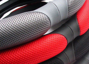 Fundas para Volante de Cuero PU Rojo, Precio de Fábrica, Accesorios para Automóviles, Decoración <span class=keywords><strong>Interior</strong></span>, Funda para Volante de Coche - Product Image 4