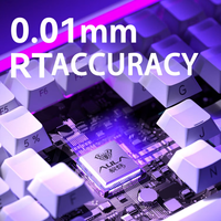Clavier mécanique de jeu AULA Hero 84 HE 75% filaire RGB magnétique USB-C programmable à effet Hall avec actionnement réglable