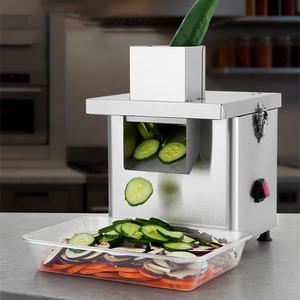 Máquina Cortadora de Vegetales Eléctrica de Acero Inoxidable de 300W y 220V para Repostería, Picadora de Repollo, Chile, Patata y Cebolla en Rodajas, Dados y Triturada - Product Image 2