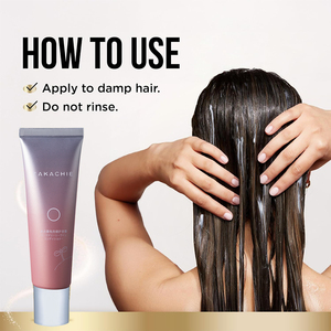 Après-shampoing sans rinçage à la kératine biologique et à l'huile d'argan, traitement protéiné pour cheveux secs, abîmés et colorés, répare les pointes fourchues - Product Image 6