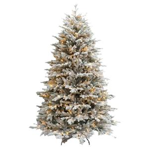 Árbol de Navidad Artificial Blanco Nevado Preiluminado Moderno al por Mayor con Luces - Product Image 3