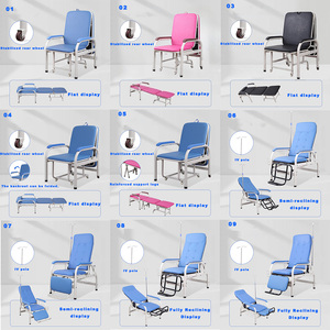 Chaises-lits pliables pour patients accompagnés à l'<span class=keywords><strong>hôpital</strong></span>, canapé convertible, chaise-<span class=keywords><strong>lit</strong></span> d'<span class=keywords><strong>hôpital</strong></span>, chaise inclinable d'<span class=keywords><strong>hôpital</strong></span> - Product Image 5
