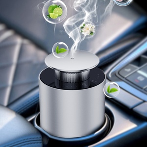 Diffuseur d'arômes intelligent électrique sans eau, en métal noir, pour maison et voiture, diffuseur de parfum d'ambiance, vente chaude - Product Image 1