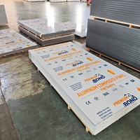 Panneau composite en aluminium ACP de 4 mm, couleur unie, ignifuge et antistatique, pour application hôtelière, revêtement mural Alucobond ACP, ACM