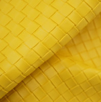 Faux cuir synthétique PU gaufré avec motif tissé parfait pour les meubles rembourrés et les sacs