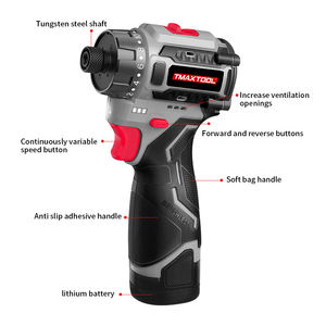 Tmaxtool, шуруповерты, 16,8 В, литиевая батарея, 55 нм, бесщеточный двигатель, 1/4 дюйма, электрическая дрель, беспроводная отвертка - Product Image 2