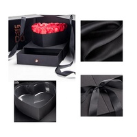 Shinchengruo — tiroir carré à Double porte en forme de cœur, coffret cadeau personnalisé pour Emballage de fleurs, bijoux, Surprise