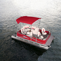 Catamaranes Personalizados de 9/10/12/14/16 Pies para Ríos/Lagos Pequeños, Fabricación 2025, Embarcaciones Pontoon Estadounidenses