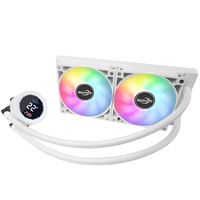 Refroidisseur d'eau numérique pleine taille 240/360 mm avec écran, radiateur de refroidissement CPU, support universel pour les dernières puces AM5/LGA1851/AM4/LGA1700/1200