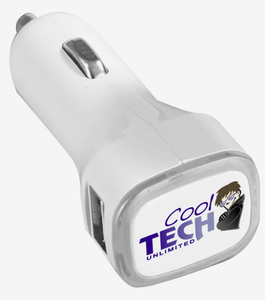 Cargadores USB Rectangulares Personalizados Promocionales para Auto y Pared, Cargador Portátil con Logotipo, Regalo Empresarial al por Mayor - Product Image 2