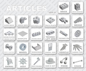 DIY toplu oyuncaklar ABS malzeme yapı taşları plastik tuğla koni 2x2 kesilmiş (NO.98100) - Product Image 4