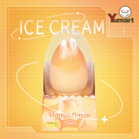 Mini glaces 3D multi-saveurs : délicieuse combinaison de fruits (citron, pomme, fraise, raisin) et chocolat