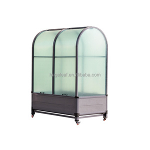 Portable Mini Movable Modern Metal <b>Frame</b> PVC <b>Raised</b> Garden <b>Bed</b> with Polycarbonate Greenhouse Eco-Friendly Plant Tent - Product Image 1
