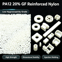 Granulés PA66 30GF à faible déformation, granulés de nylon renforcé de 30 % de fibres de verre, taille stable pour la fabrication d'engrenages et de supports