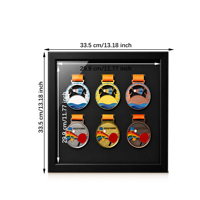 Support de Médailles en Acrylique, Cadre Photo Mural en Bois, Boîte à Ombre, Collage, Vente en Gros, Personnalisé, 12x12, Décoration Murale