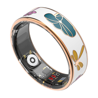 Bague connectée Fashion R19, jusqu'à 4 jours d'autonomie, étanche IP68, en acier inoxydable, compatible Android et iOS, suivi du sommeil