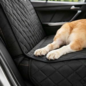 Housse de siège auto imperméable pour chien, protection en cuir pour siège arrière de voiture, pour animaux de compagnie - Product Image 5