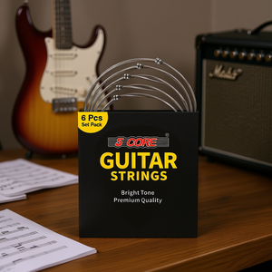 Cuerdas para Guitarra Eléctrica Gsel, Juego de 6 Piezas, Calibre Extra Ligero, Tono Brillante, Calidad Premium - Product Image 2