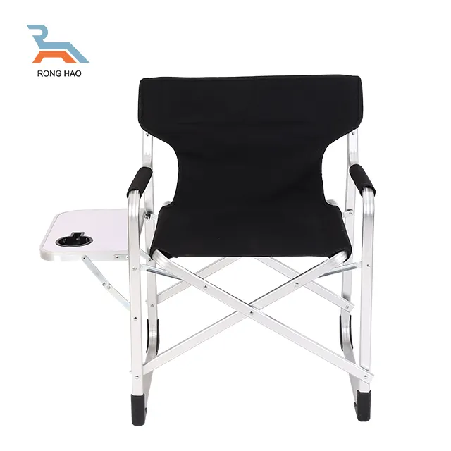 Chaise de camping portable légère en plein air avec table d'appoint