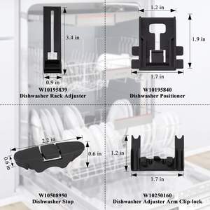 ชุดอะไหล่ที่นั่ง W10350375รถยนต์ W10195840 W10508950 W10250160 W10195839สำหรับใช้ในบ้านกรองฝุ่นขนาดเล็ก - Product Image 4