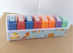 <span class=keywords><strong>Nuovo</strong></span> design timbri di valutazione della scuola colorato motivazionale incoraggiante 5 in 1 auto-inchiostrazione Set di francobolli per insegnanti - Product Image 6