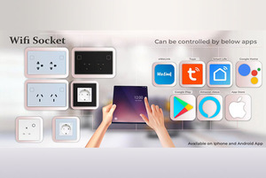 CNSKOU US/AU Standard Glass Panel Tuya Alexa <strong>Wifi</strong> <strong>Smart</strong> Life Products Electric Power Outlet Wall <strong>Socket</strong> Touch <strong>Smart</strong> <strong>Socket</strong> <strong>Wifi</strong> - Product Image 6