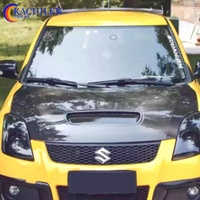 Capot en fibre de carbone M Style Swift pour Suzuki Swift, cache-moteur 2005-2016