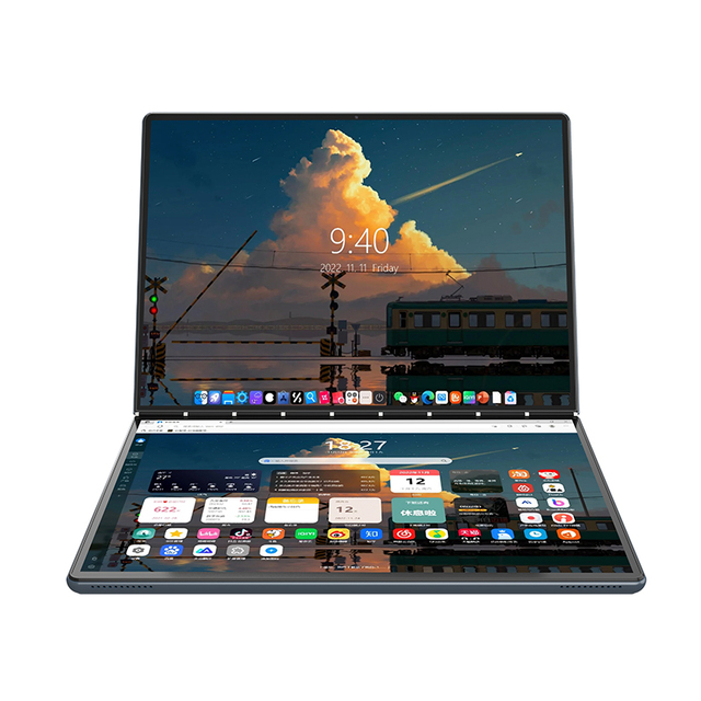 2026 Newest Laptop 13.5 Inch Intel N100 16Gb Ddr5 1920*1280 9000Mah Type-C Dual Touch Screen Business Office 2 in 1 Laptop